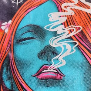 BOXSET  Black Short Sleeve Tie Dye "Respect Her Protect Her" Graphic T-shirt S